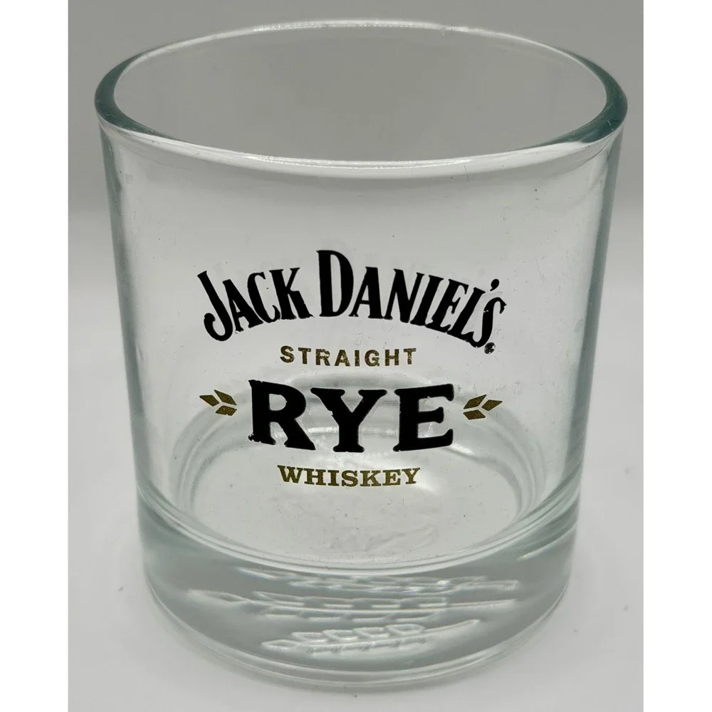Jack Daniels Straight Rye Lowball Whiskey Rocks Glass